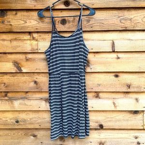 Black & White Stripped Dress, Stretchy, Size L